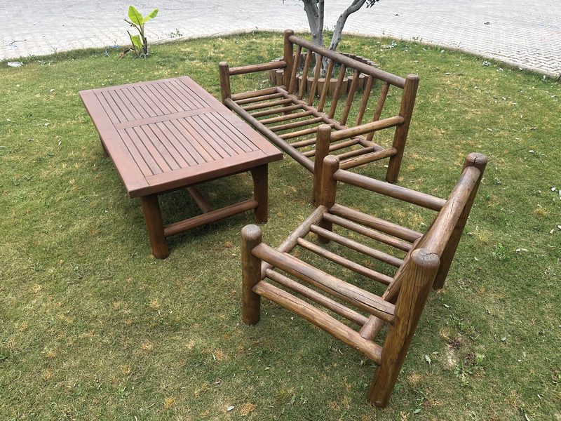 Ahşap Koltuk Sehpa Takımı